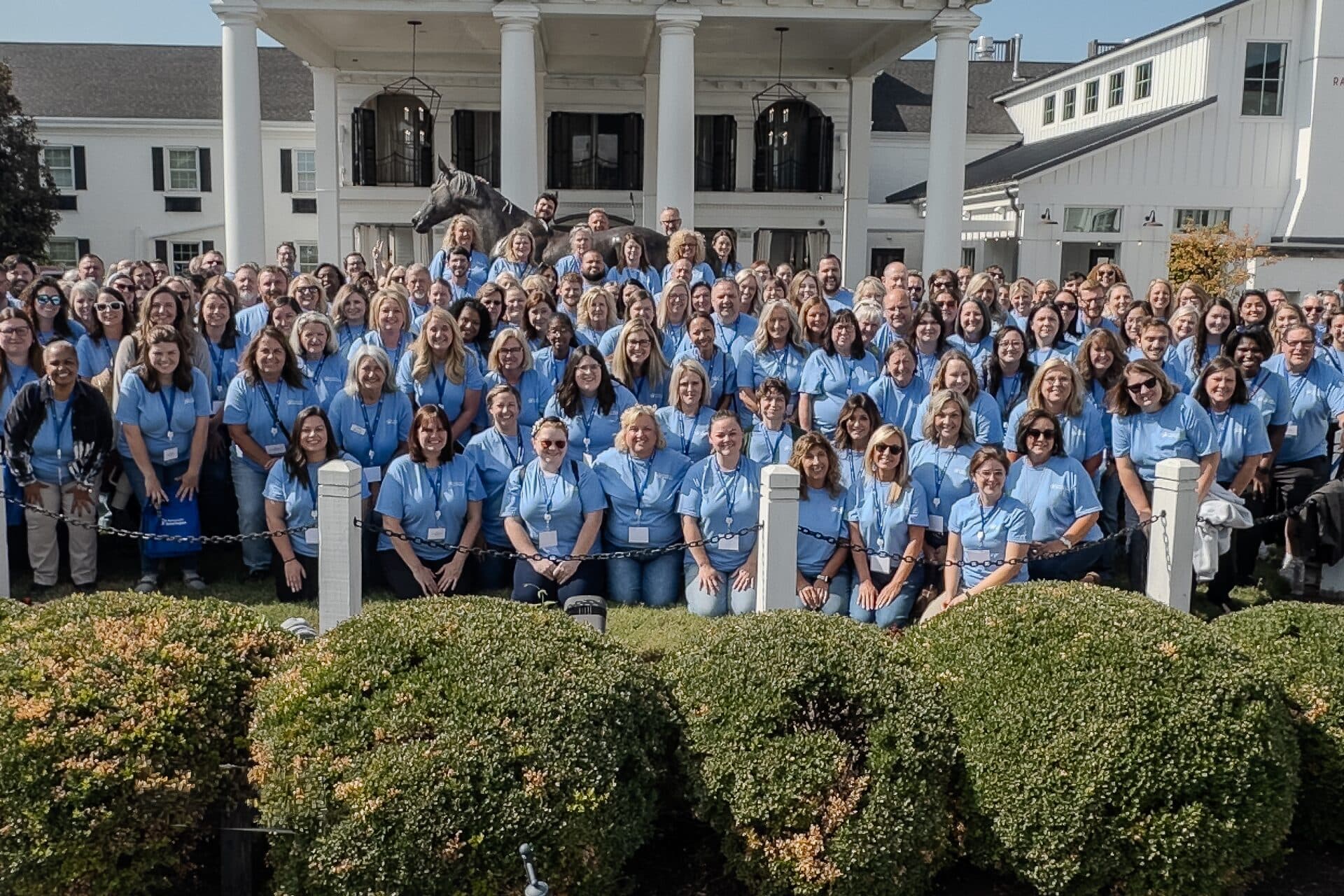 Partners for Rural Impact staff gathered for a group photo