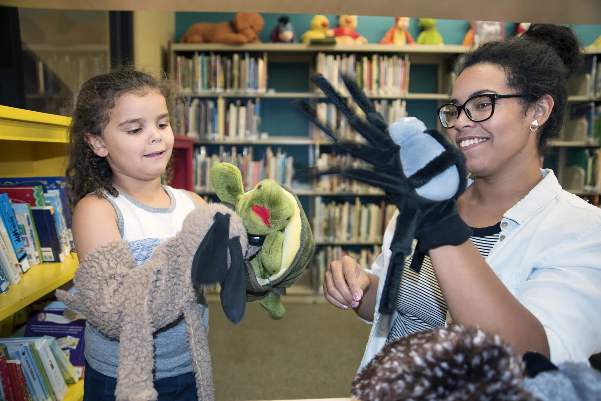 Children at the library