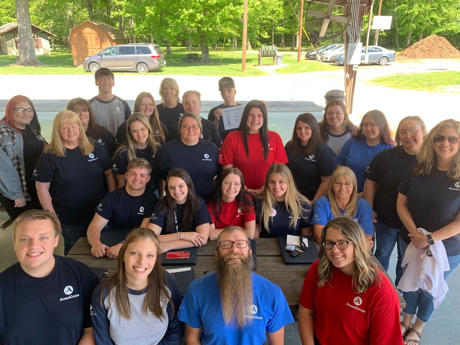 PartnerCorps members gathered for an AmeriCorps celebration