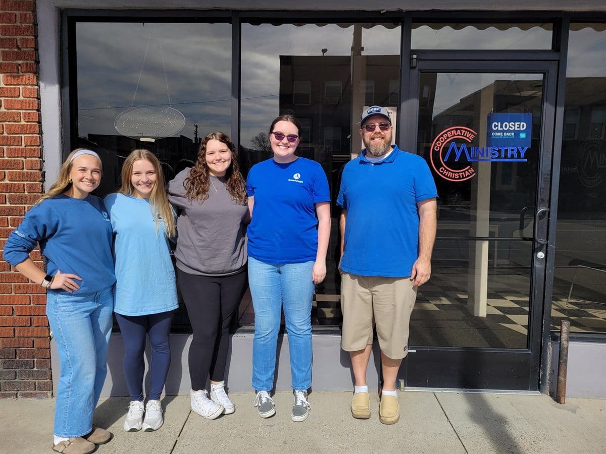 PartnerCorps members volunteering at Cooperative Christian Ministry